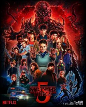 Stranger Things TV series, available for streaming on IPTV service with all seasons